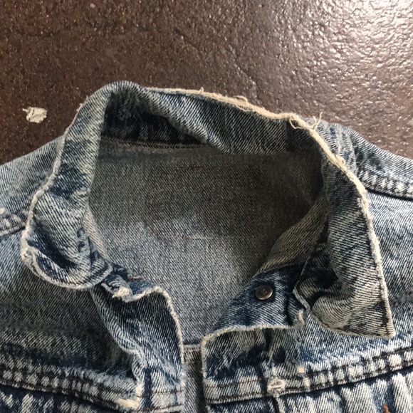 vintage orange tab Levi’s jean jacket xs - Picture 4 of 8